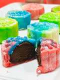 394. CHOCOLATE Rainbow Snow Skin Mooncake