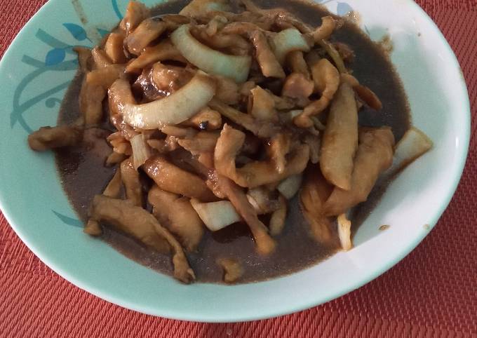 Resep Ayam Saus Lada Hitam Simple 😉, Enak