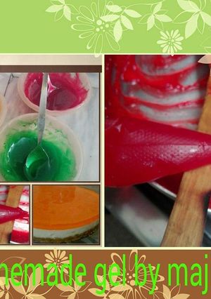 A picture of Homemade frosting gel.
