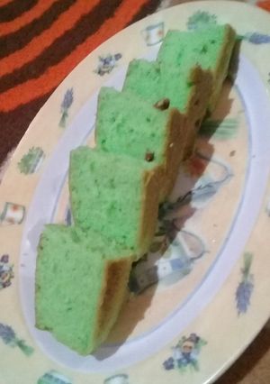 Foto resep Bolu pandan kismis putih telur