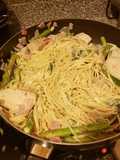 Lemon asparagus chicken pasta
