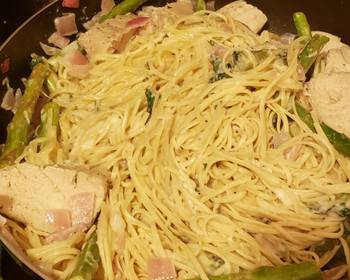 How To Make Recipe Lemon asparagus chicken pasta Home Style