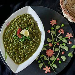 A picture of Green Chana Subzi.