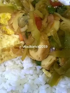 Foto resep Telor Ceplok Saus Inggris dengan Sayuran