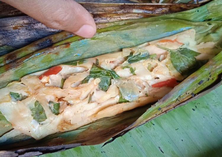 Olahan Pepes jamur tiram bakar | Cara Bikin Pepes jamur tiram bakar Yang Anti Gagal