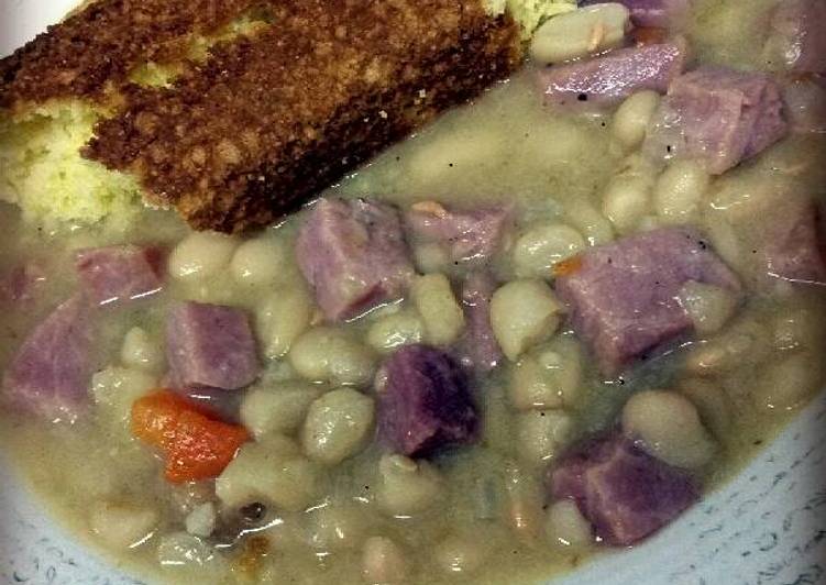 Simple Way to  27 Minute Ham &amp; Bean Soup