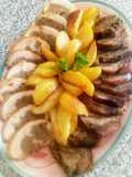 Pollo farcito con le patate arrosto
