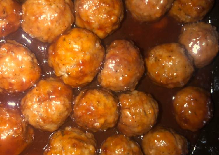 Steps to Make Ultimate 3 ingredient sweet meatballs