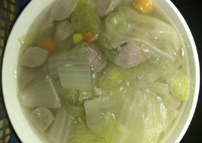 Resep Sop Sawi Putih Dan Bakso Oleh Rossel Cindy - Cookpad