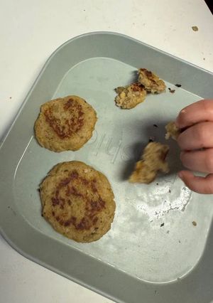 Una foto de Hamburguesas de Berenjena y Garbanzos (BLW)