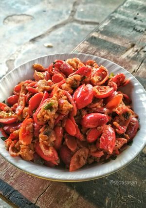 Foto resep Tumis Kulit Melinjo Oncom