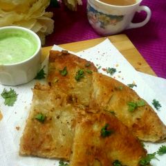 Qeema paratha A picture of Qeema paratha.