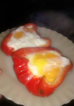Una foto de Pimientos asados