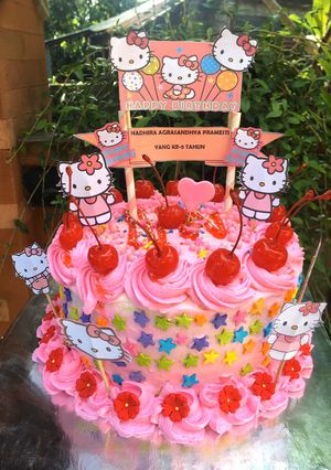 Foto resep Hello Kitty Cake Birthday🎂🌸💕