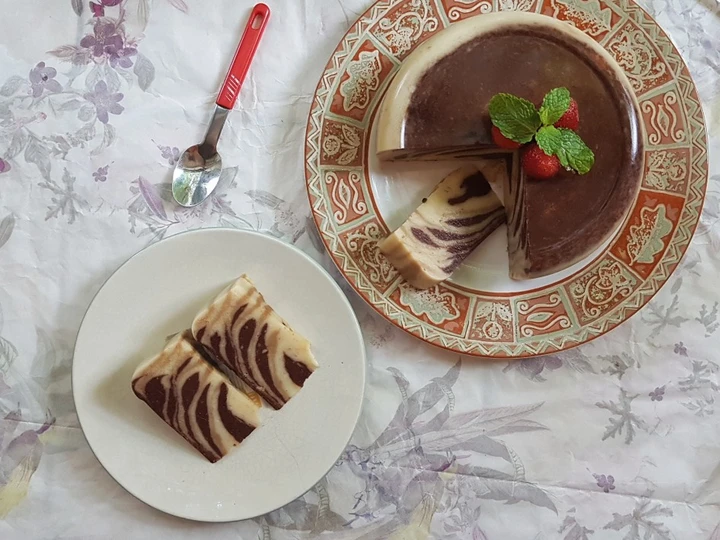 Cara Mudah Menyiapkan Resep Puding Zebra Roti Tawar (Cokelat Kopi Susu) yang Lezat Anti Ribet, Mantap