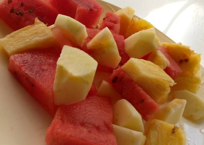 Steps to Make Favorite Simple fruit salad