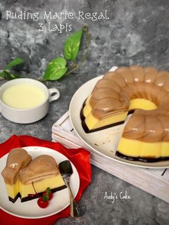 Foto resep Puding Marie Regal 3 Lapis
