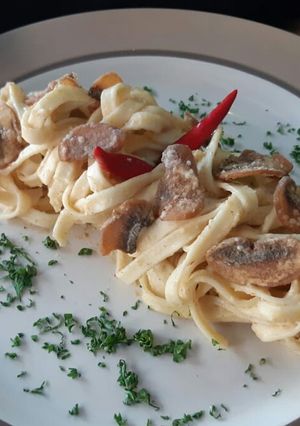 Foto resep Creamy Salted Egg (Pasta Saus Telur Asin)