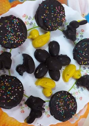 চকলেট বিস্কুট আর চকলেট অ্যানিমেল (Chocolate biscuits and animals recipe in Bengali) রেসিপির প্রধান ছবি