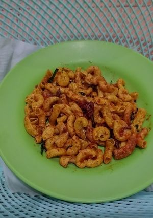 Foto resep Makaroni pedas daun jeruk cikruh