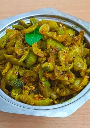 A picture of Pure Ghee Kantola Sabzi – A Devotional Offering to Shree Shrinathji.