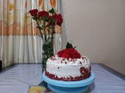 Una foto de pastel de migas