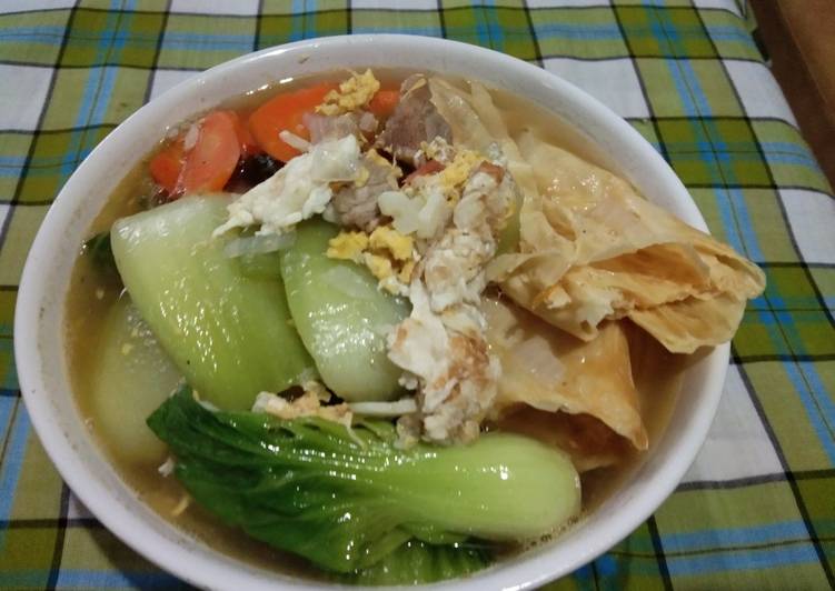 Soup Pok Coy Kembang Tahu