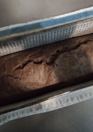 Una foto de Budín de banana y cacao