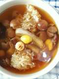 Sup lengkeng dan jamur