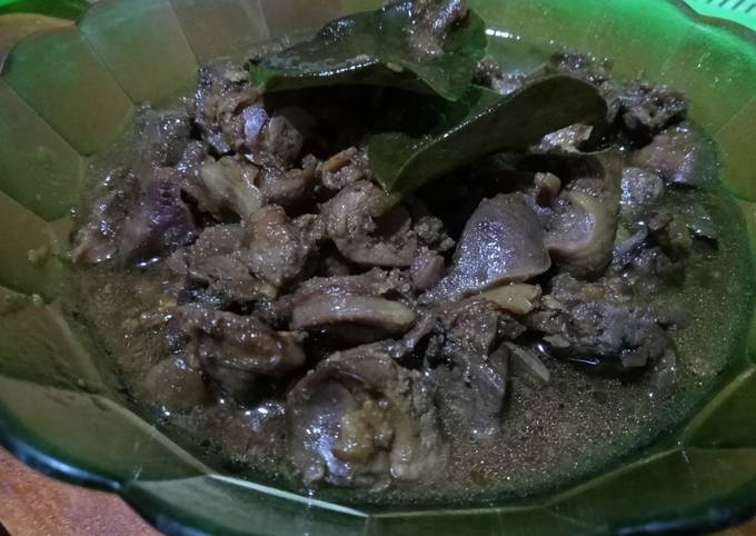 Semur Ati Ampela Ayam