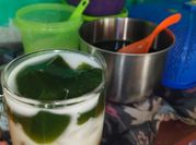 Gambar es cincau hijau