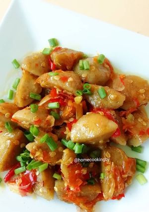 Foto resep Oseng bakso pedas