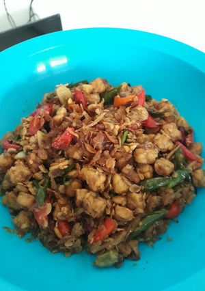 Foto resep Tumis tempe rebon pedas