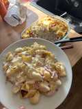 Gratin de Pâtes à la Raclette et Bacon