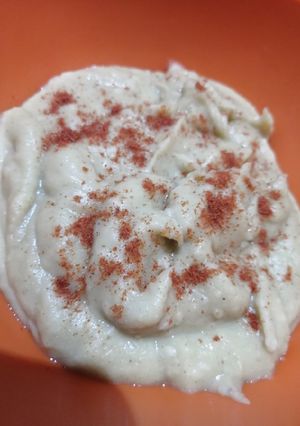 Una foto de Hummus de garbanzos