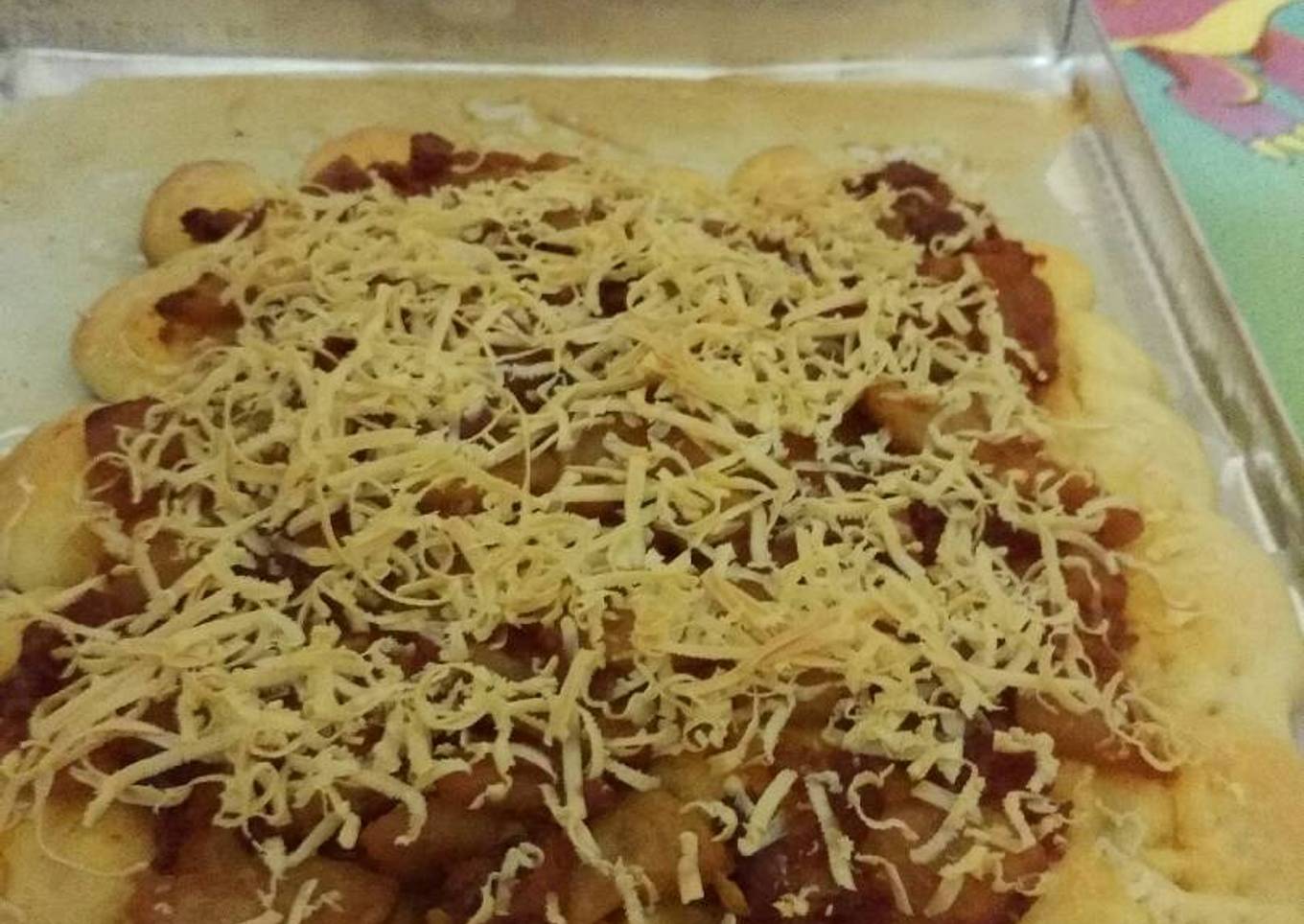 Pizza beef bakso