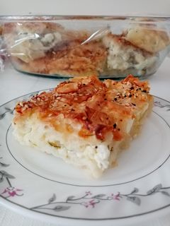 O poză a rețetei Plăcintă cu yufka opărită - Su böreği.