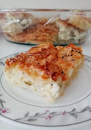 O poză a rețetei Plăcintă cu yufka opărită - Su böreği.