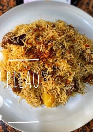 A picture of Mutton yakhni pulao.