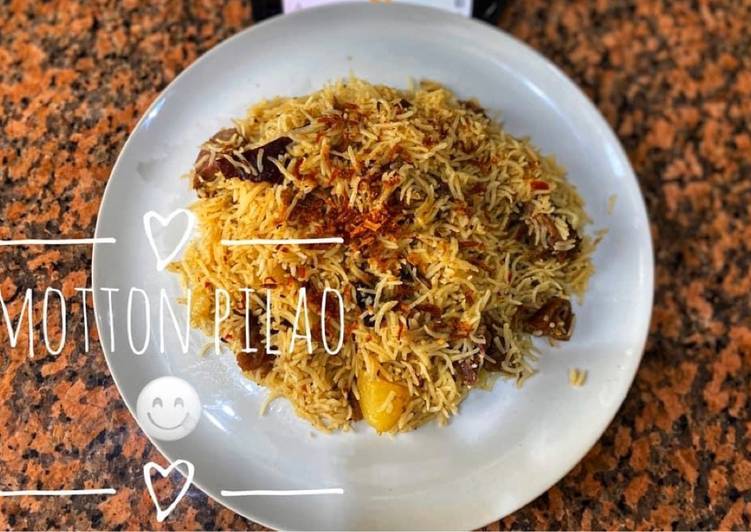 Recipe of Super Quick Mutton yakhni pulao
