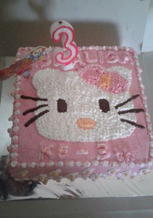 Foto resep Kue ultah HK sederhana