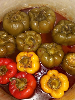 عکسی از دستور دلمه فلفل رویا پز😋