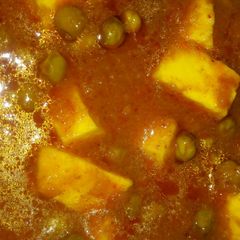 Masala Matari Paneer(spicy Peas and cheese) A picture of Masala Matari Paneer(spicy Peas and cheese).