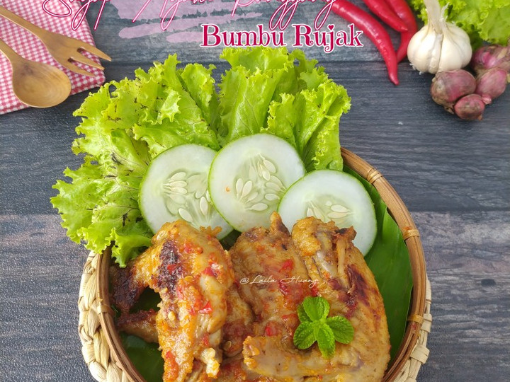 Resep 233. Sayap Ayam Panggang Bumbu Rujak Istimewa