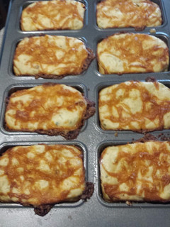 A picture of Jalapeño cheddar pancake bread.