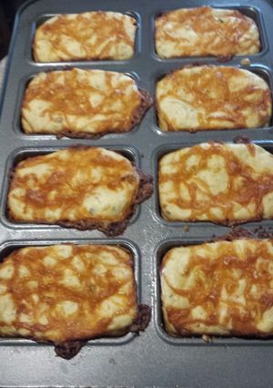 A picture of Jalapeño cheddar pancake bread.