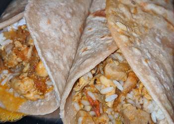 Easiest Way to Cook Perfect Whole wheat chicken burritos