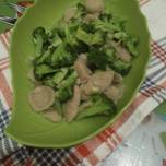 Tumis brokoli baso(untuk anak)