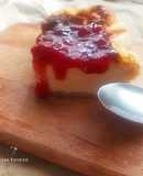 Tarta de fresa y queso en base de hojaldre