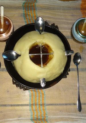 A picture of One of my favorite Ethiopian food “genfo”, (porridge).